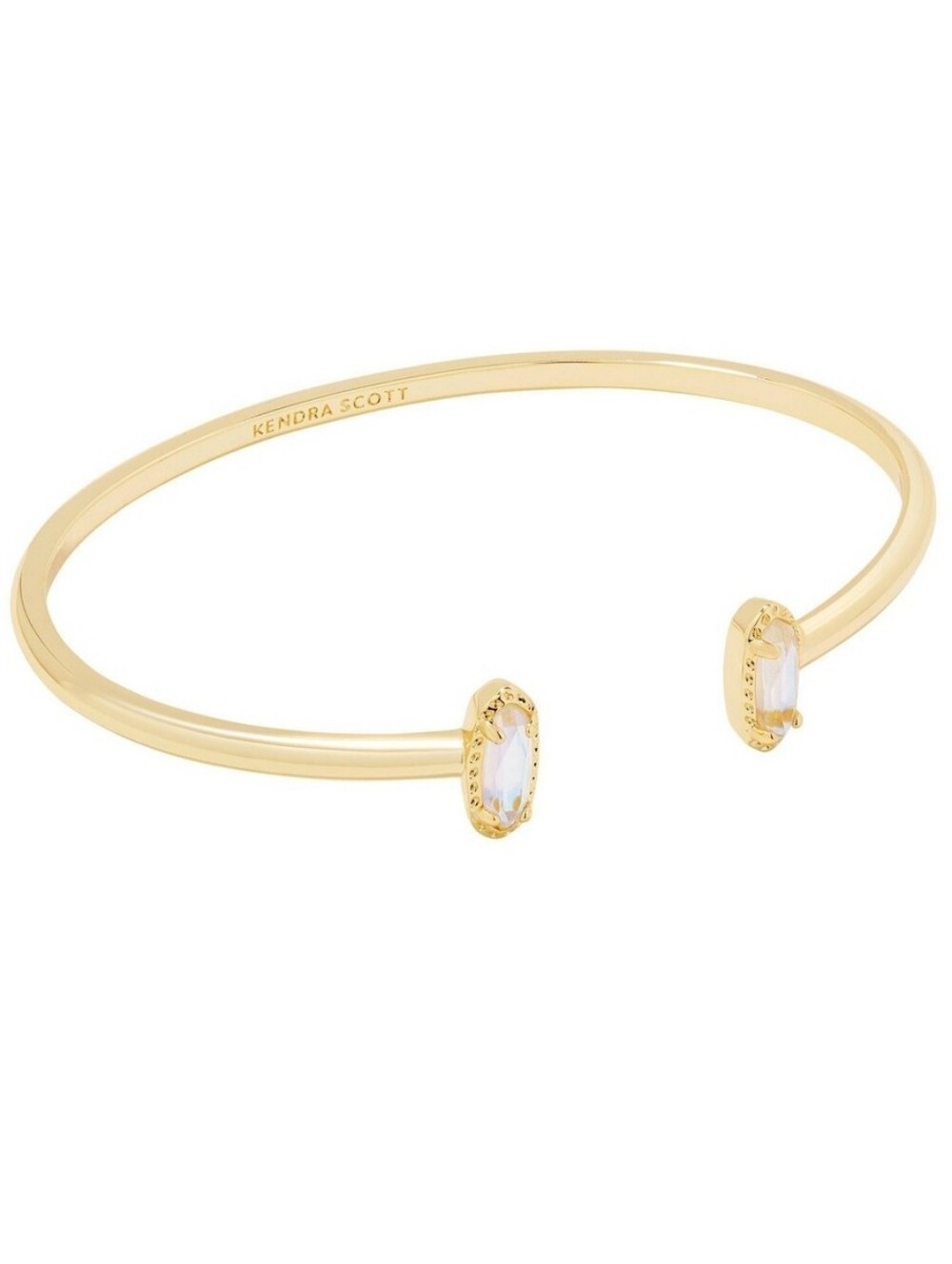 Kendra‎ Scott Emma Dichroic Glass 14K Gold Over Brass Cuff Bracelet